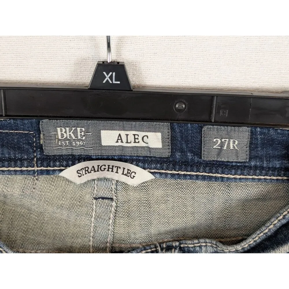 BKE Alec Straight Stretch Jeans Blue Men's/Boys Size 27R